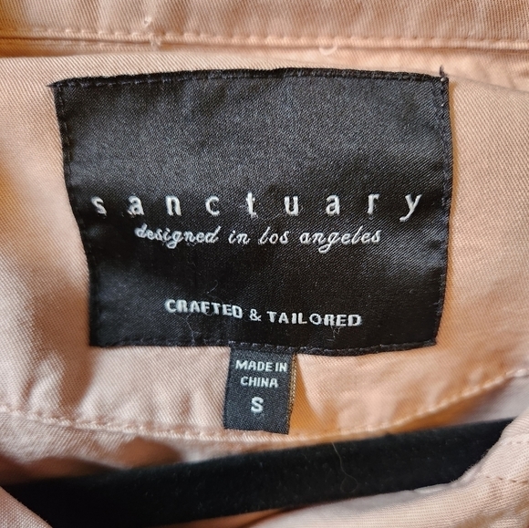 Sanctuary Jacket style blush pink 100% Lyocell top Size Small - Picture 11 of 12